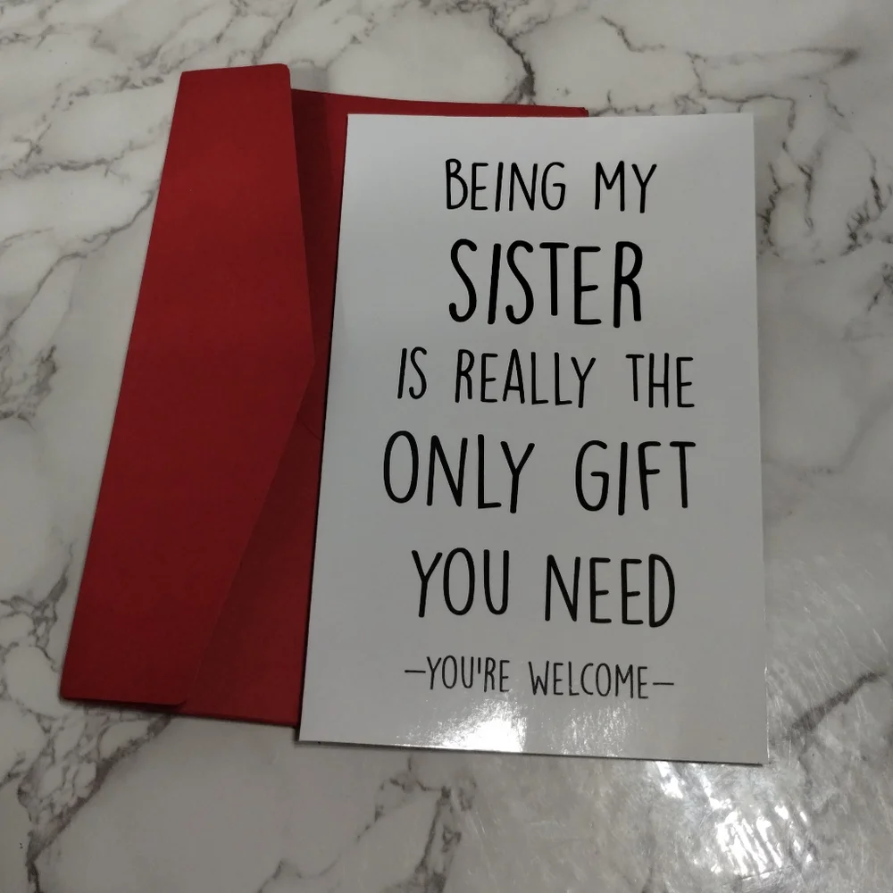 Funny Sister Card - Picture 3 of 6